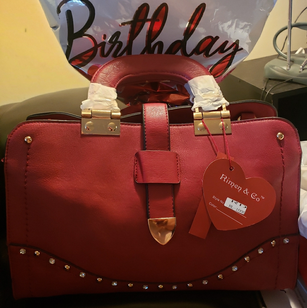 Ruby Red Handbag - image 1